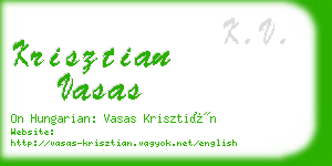 krisztian vasas business card